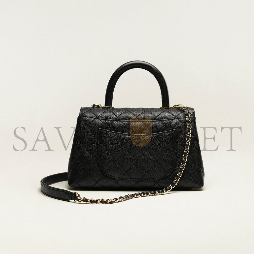 CHANEL MASTER SMALL TOP HANDLE FLAP BAG A92990 (24*14*10cm)